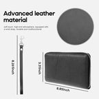 RFID Blocking Family Passport Holder Wallet 6, Premium Leather Travel Document - Image 4