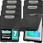 7 Pack Clipboard with Storage, High Capacity Storage Clipboard 8.5 x 11 with