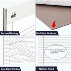 ViVin 5 x 8 Inch Legal Pads, 6 Pack, Narrow Ruled, 50 Sheets Per Writing Pad - Image 3