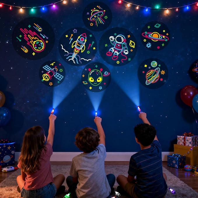 LovesTown 24PCS Space Themed Party Favors, LED Finger Lights - Image 6