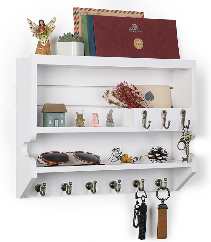 Mutsault Key Holder for Wall, Mail Organizer Wall Mounted - Image 2
