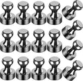 LOVIMAG 16Pcs Strong Fridge Magnets, Push Pin Magnets, Strong Whiteboard Magnet by LOVIMAG