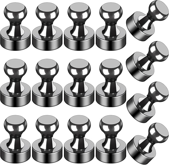 LOVIMAG 16Pcs Strong Fridge Magnets, Push Pin Magnets, Strong Whiteboard Magnet by LOVIMAG