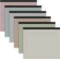 Lincia 6 Pcs 11" x 9.5" Legal Pads College Ruled Notepad Landscape Notebook by Lincia