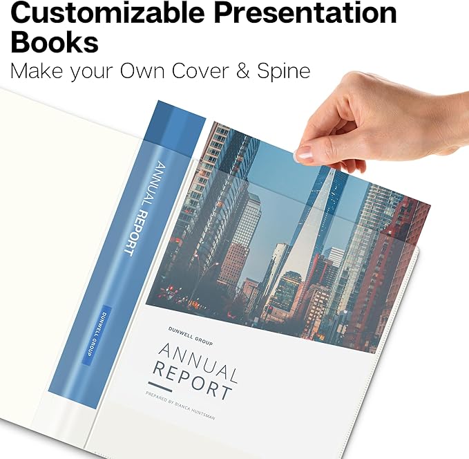 Dunwell Presentation Binder 60-Pocket, Displays 120 Pages, 8.5x11 Portfolio - Image 2