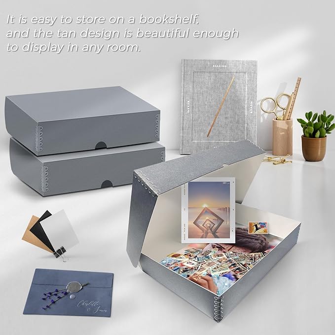 Lineco, 10x15 Clamshell Archival Folio Storage Box, Acid-Free - Image 5