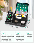 Valet Tray, Built in Wireless Charging Pad, Nightstand Organizer, Dresser - Image 2