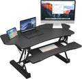 Mount-It! Standing Desk Converter, Height Adjustable from 6"–19.25", Extra