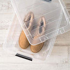 IRIS USA 32 Qt Stackable Plastic Storage Bins - Image 10