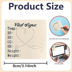 4 Pack Nurse Sticky Notes for Vital Signs – Daily Monitoring Notepad, Patient - Image 6