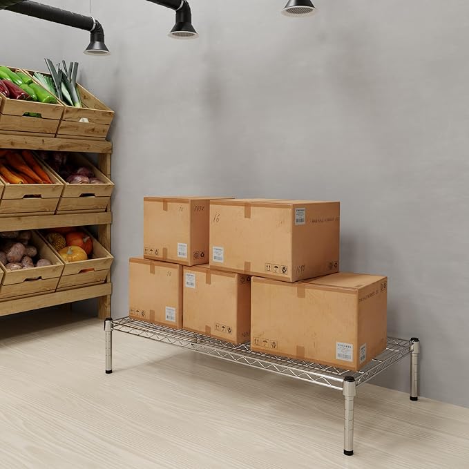 Regal Altair 21" Deep x 42" Wide x 8" Height Wire Shelving Kit | 1-Tier | NSF - Image 2