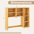 Tangkula Desktop Bookshelf, 3-Tier Desk Display Rack Organizer - Image 3