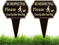 2 Pack Clean Up after Your Dog Signs Pick Up After Your dog sign 13.6"x9.6" by Unknown