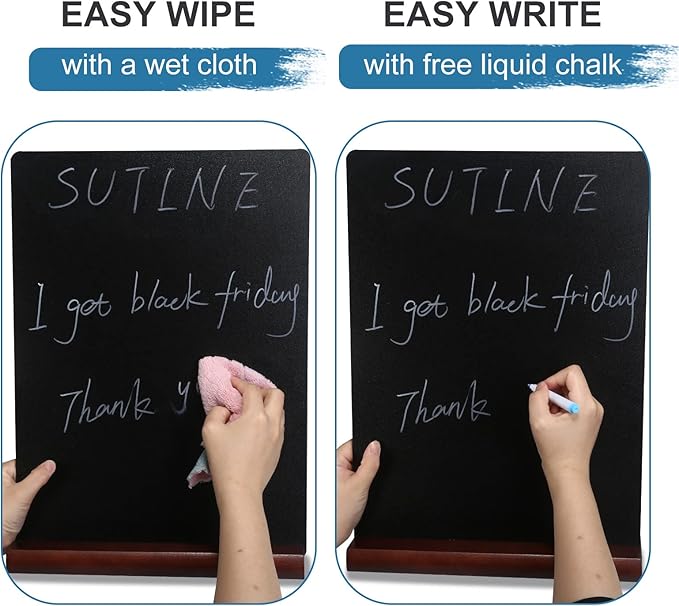 11.7x16.5 Inch Tabletop Chalkboard - Image 3