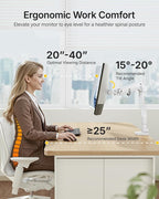 monTEK Heavy-Duty Monitor Arm for 17-57" Ultrawide Curved Screen, Supports up - Image 3