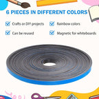 AmazingSpark Magnetic Tape Roll Thin Strips, 0.39 Inch x 33 Feet Magnetic Board - Image 4