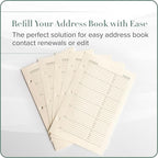 Gallery Leather Address Book Refill Replacement Pages - Image 2