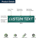 Custom Sign, Custom Street Sign, 11 Font Colors, 13 Font Styles, 4 Hole Options - Image 6