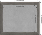 Amanti Art Grey Framed Magnetic Board 19x23 Small Vision Board - Image 4