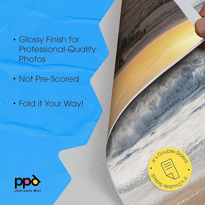 PPD Double Sided Photo Paper, Glossy Brochure Paper 8.5 x 11 - Image 5
