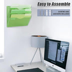 EASEPRES 3 Pocket Mesh Hanging Wall File Organizer, Wall Mounted Mail Paper - Image 6