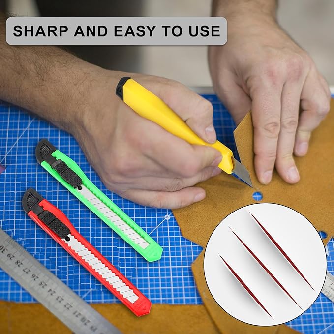 Lanties 300 Pcs Box Cutters Retractable Utility Knife Office Supplies 9mm Wide - Image 5