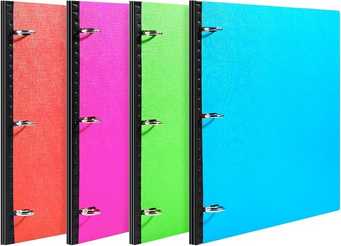 MAKHISTORY Telescoping 3 Ring Binder-4PCS, Flexible Binder by MAKHISTORY