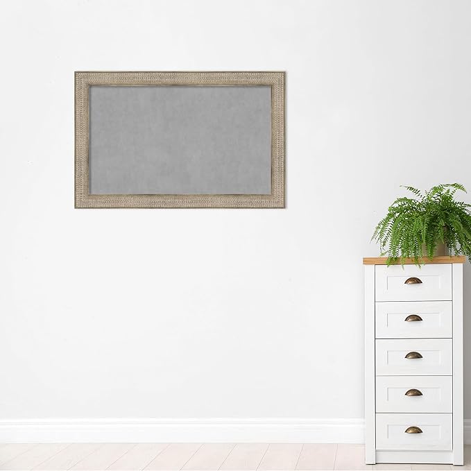 Amanti Art Silver Framed Magnetic Board 30x46 Large Vision Board - Image 5