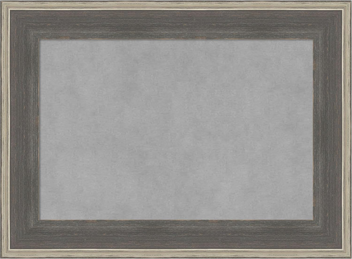 Amanti Art Grey Framed Magnetic Board 17x23 Small Vision Board