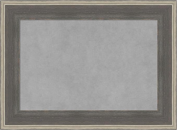 Amanti Art Grey Framed Magnetic Board 17x23 Small Vision Board by AmantiArt