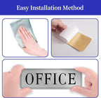 The Office Door Sign for Home and Business，Self-Adhesive Waterproof and - Image 4
