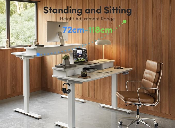 FEZIBO 55 x 24 Inch Height Adjustable Electric Standing Desk - Image 4