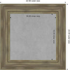 Amanti Art Grey Framed Magnetic Board 22x22 Small Vision Board - Image 3