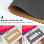 Desk Mat, 35.4" x 17" Leather Desk mat, Double-Sided Desk Pad, Desk matt - Image 2