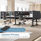 MORDEER 47.2 Inch Desk Divider Panels Set, Acoustic Divider Panel - Image 3