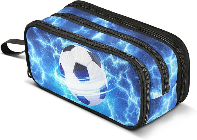 DVGMBXY Soccer Starry Sky Pencil Case Box - Image 8