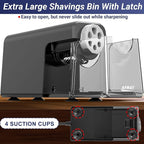AFMAT Electric Pencil Sharpener Heavy Duty, 6 Holes, Auto Stop Pencil Sharpener - Image 6