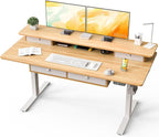 Kingant 63 x 30 Inch Electric Standing Desk by KINGANT