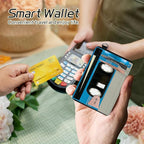 BWEGRHE Small Travel Wallets, RFID Blocking PU Leather Credit Card Holder - Image 4