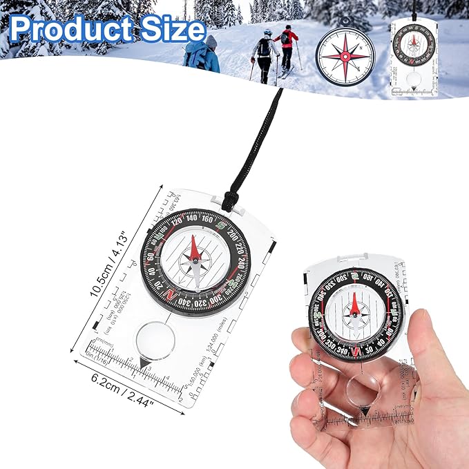 PATIKIL Orienteering Compass, Navigation Backpacking Compasses - Image 2