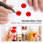 Red 1 Inch Round Color Coding Labels - Image 3