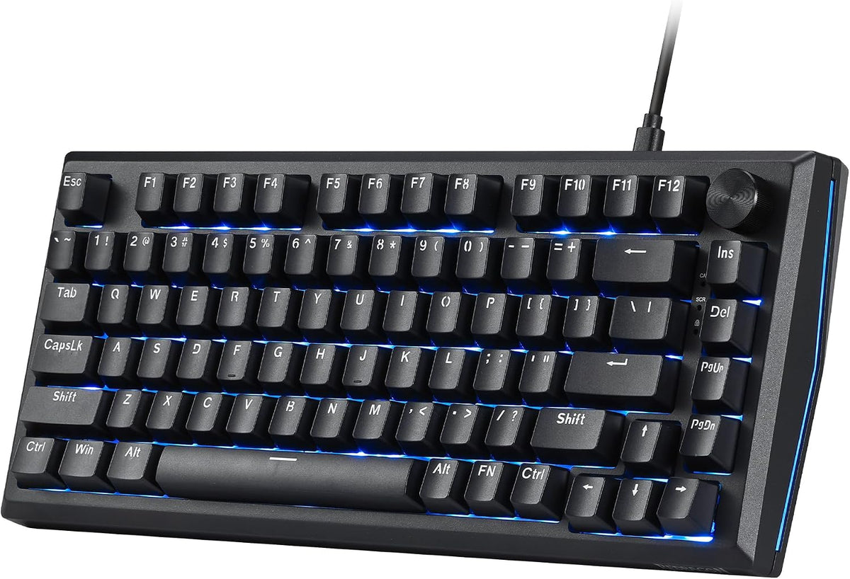 Redragon K687 Wired CNC Gasket Gaming Keyboard, 81 Keys Mechanical Keyboard w...