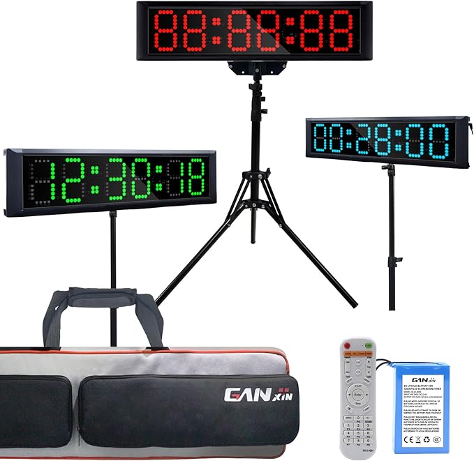 Large LED Display Digital Race Timer Clock by GANXIN