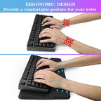 Computer Keyboard Stand with Wrist Rest, Ergonomic Tilted Keyboard Holder - Image 3