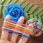 CYEAH 10PCS Colorful Rubber Band Ball, Stationery Holder Band Loops - Image 4