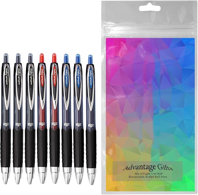 Advantage Gifts Signo 207 Roller Ball Retractable Gel Pens, Medium Point - Image 2