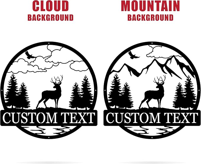 Custom Deer Outdoor Cabin Sign | Mountain Decor | Hunting Gift - Image 5