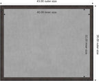 Amanti Art Black Framed Magnetic Board 35x43 X-Large Vision Board - Image 4
