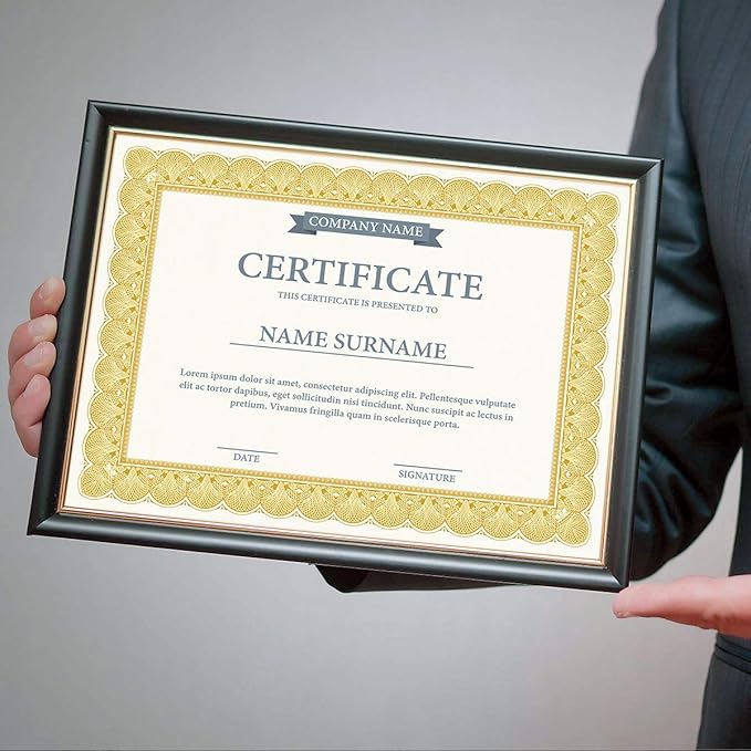 Elite Gold & White Parchment Certificate Papers - Image 7
