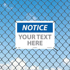 Custom OSHA Style Notice Sign 10" x 14" Plastic Sign, Customizable "Your Text - Image 3